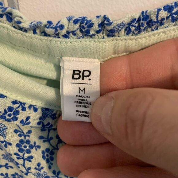 BP Size Medium Blue and White Floral Midi Dress - Picture 2 of 4